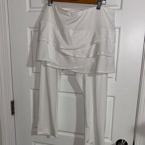 Lucky in Love White Layered Skirt